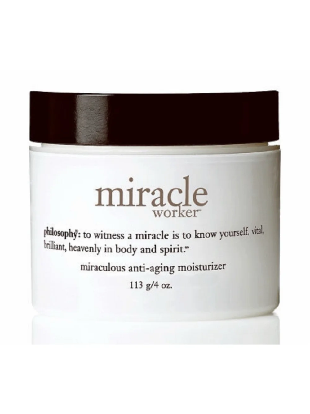 Philosophy MIRACLE WORKER MIRACULOUS ANTI AGING MOISTURIZER 4 oz JUMBO SIZE
